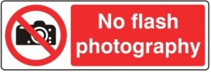 No Flash Photography